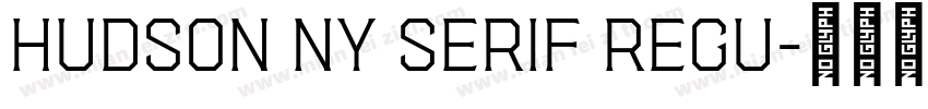 Hudson NY Serif Regu字体转换